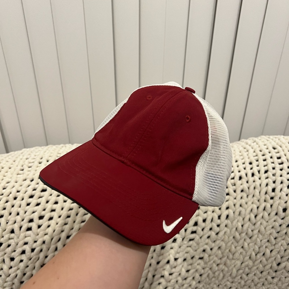 Nike Crimson and White Mesh Cap